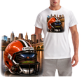 Downtown Helmet Design Short Sleeve T-Shirt