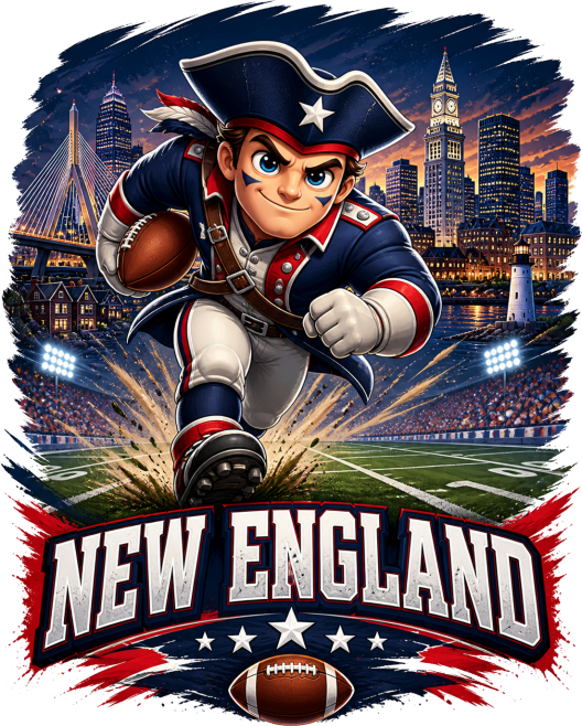 New England Football Patriot Short Sleeve T-Shirt