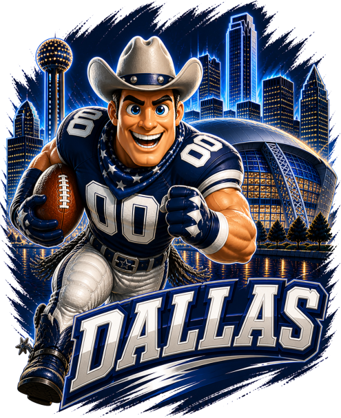 Cowboy Dallas Stadium Short Sleeve T-Shirt