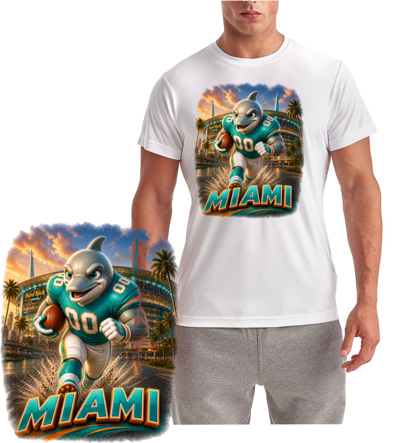 Dolphins Statium Miami Short Sleeve T-Shirt