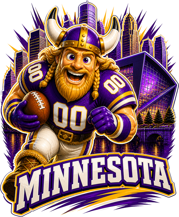 Minnesota Vikings Football Short Sleeve T-Shirt