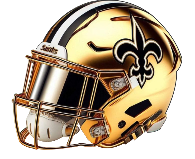 New Orlean Saints Football Helmet Short Sleeve T-Shirt