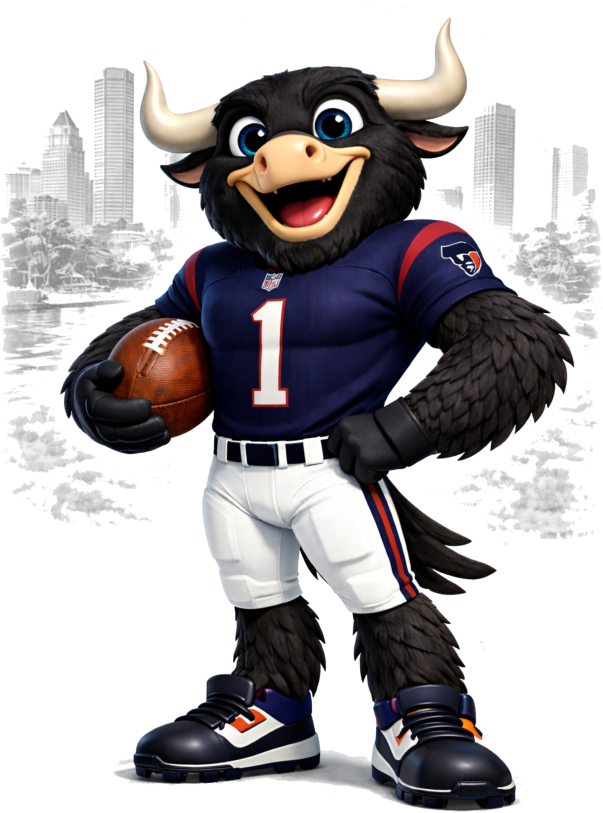Houston Texans Number One Mascot Short Sleeve T-Shirt