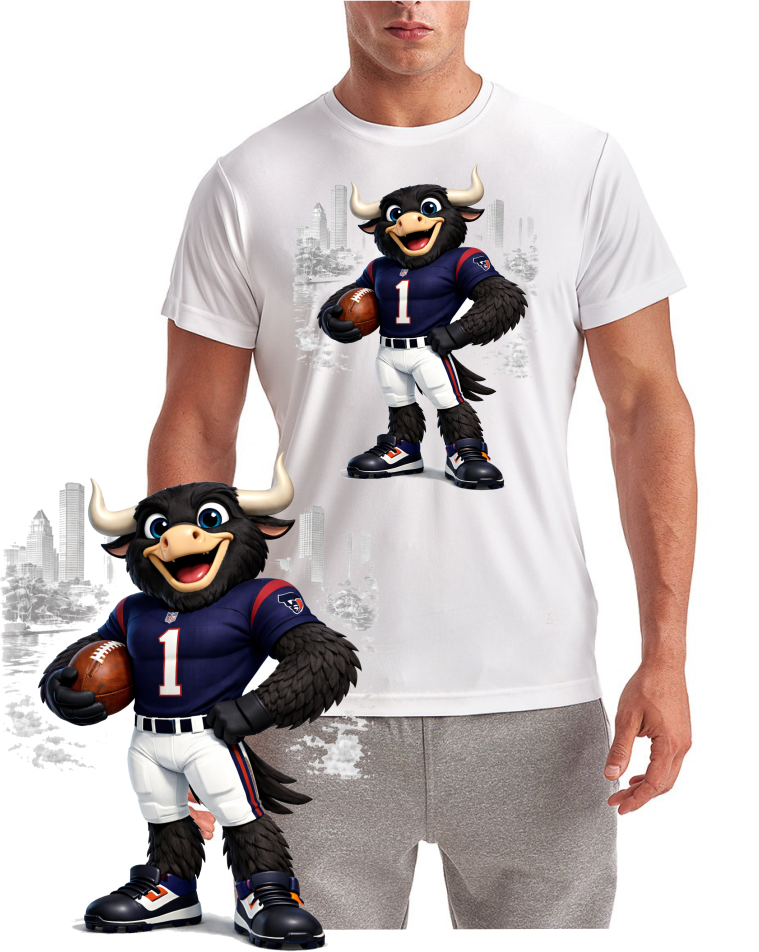 Houston Texans Number One Mascot Short Sleeve T-Shirt