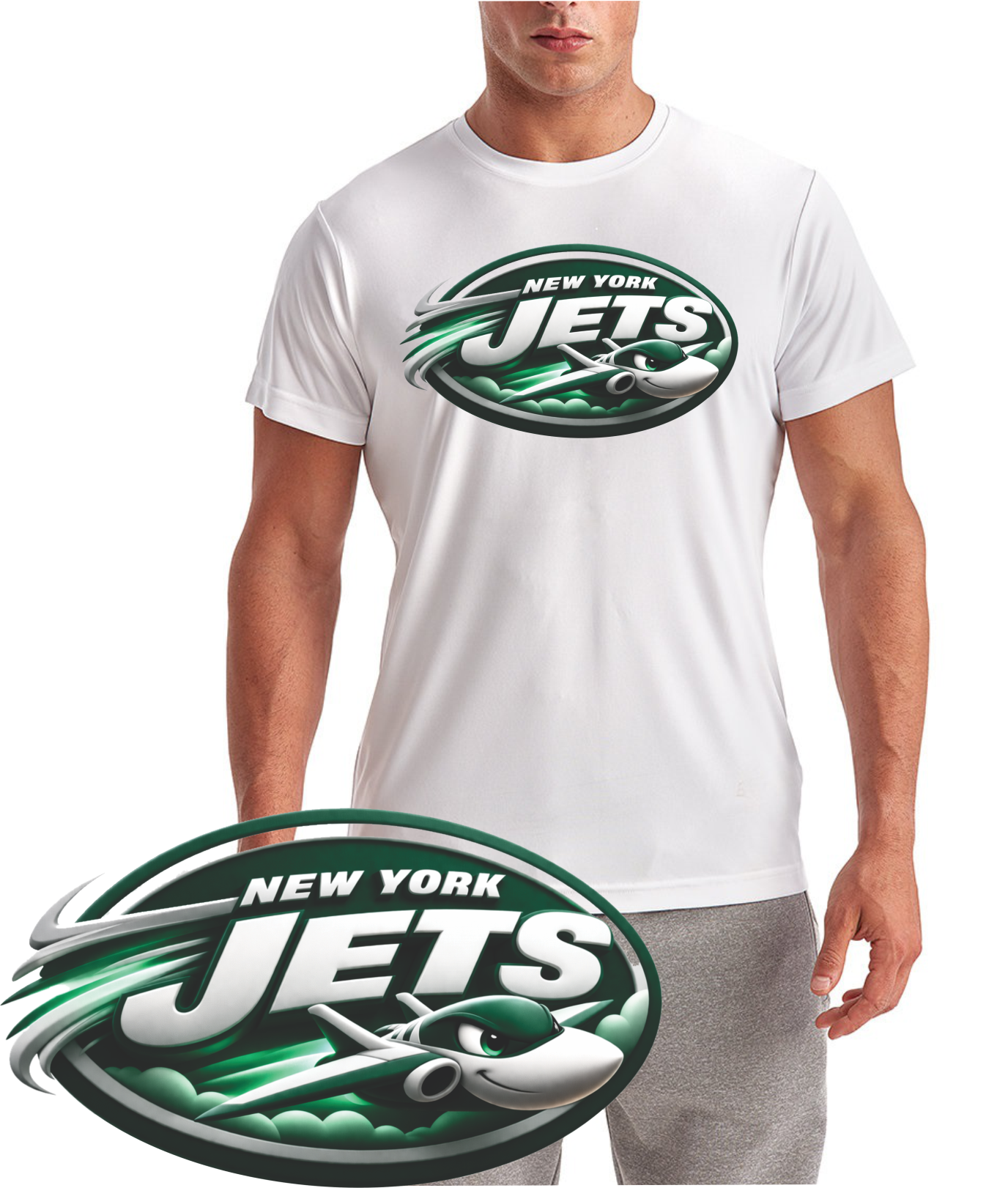 New York Jets Mascot Short Sleeve T-Shirt