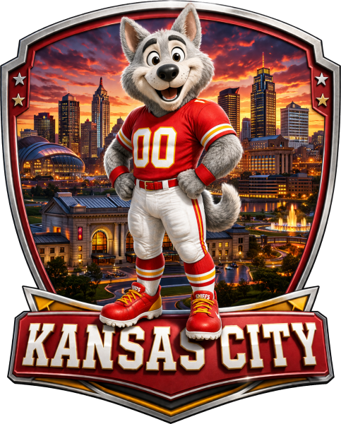 Kansas City Mascot Short Sleeve T-Shirt