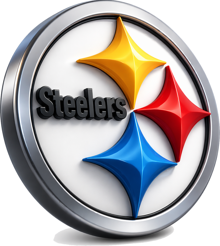 Steelers 3D Effect Pittsburgh Football Short Sleeve T-Shirt