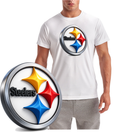 Steelers 3D Effect Pittsburgh Football Short Sleeve T-Shirt
