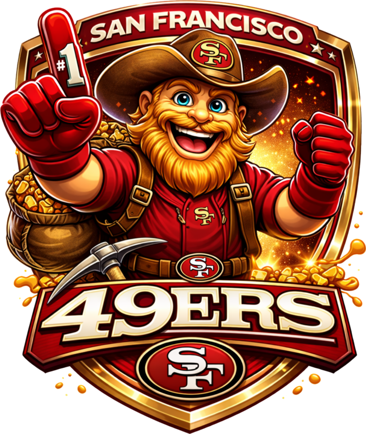49ers Number 1 Shield Short Sleeve Tee