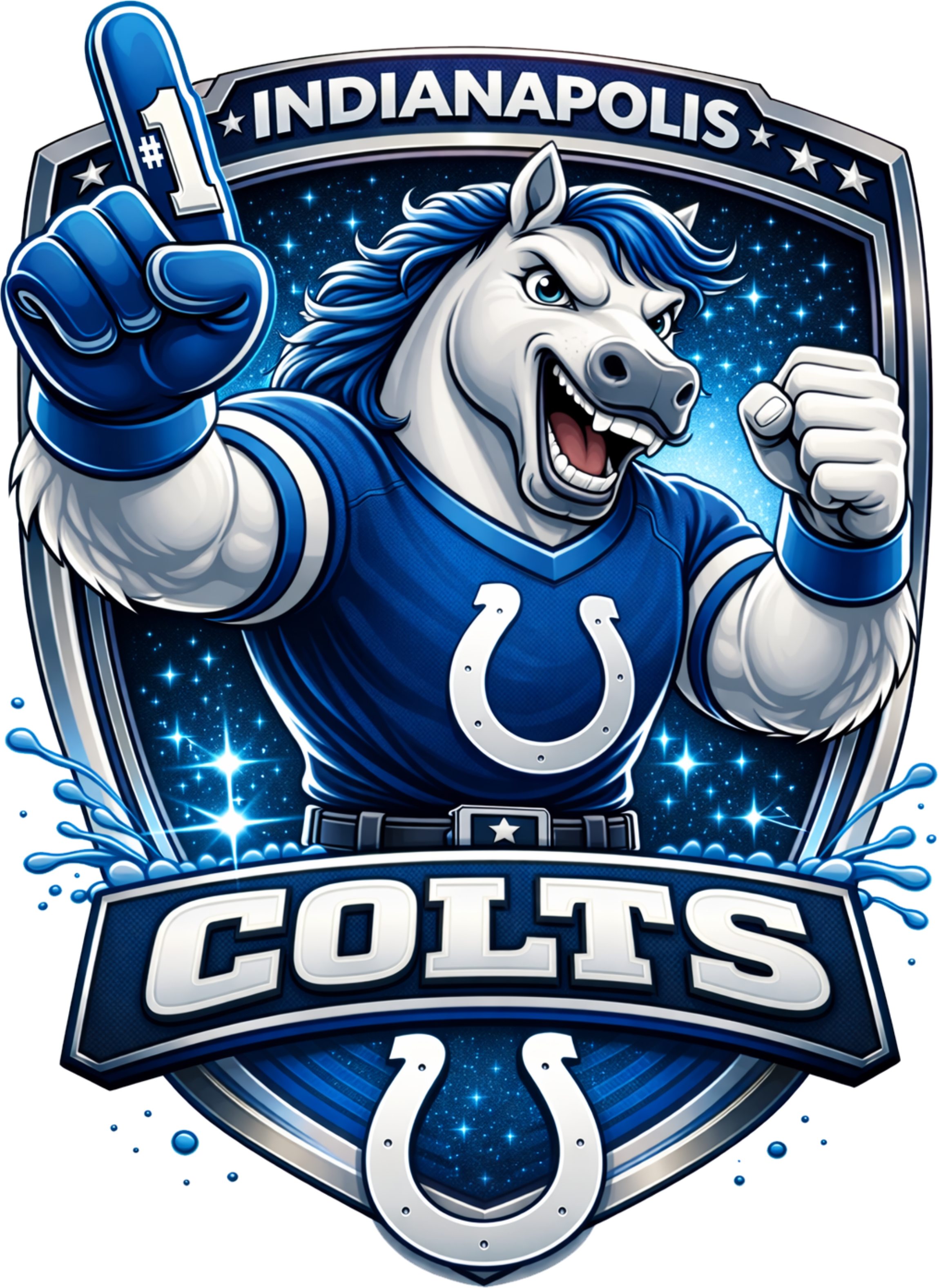 Number One Colts Shield Short Sleeve T-Shirt