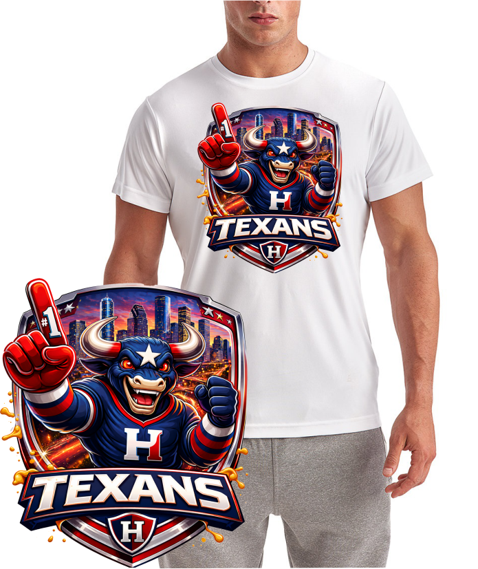 Texans Downtown Shield Short Sleeve T-Shirt