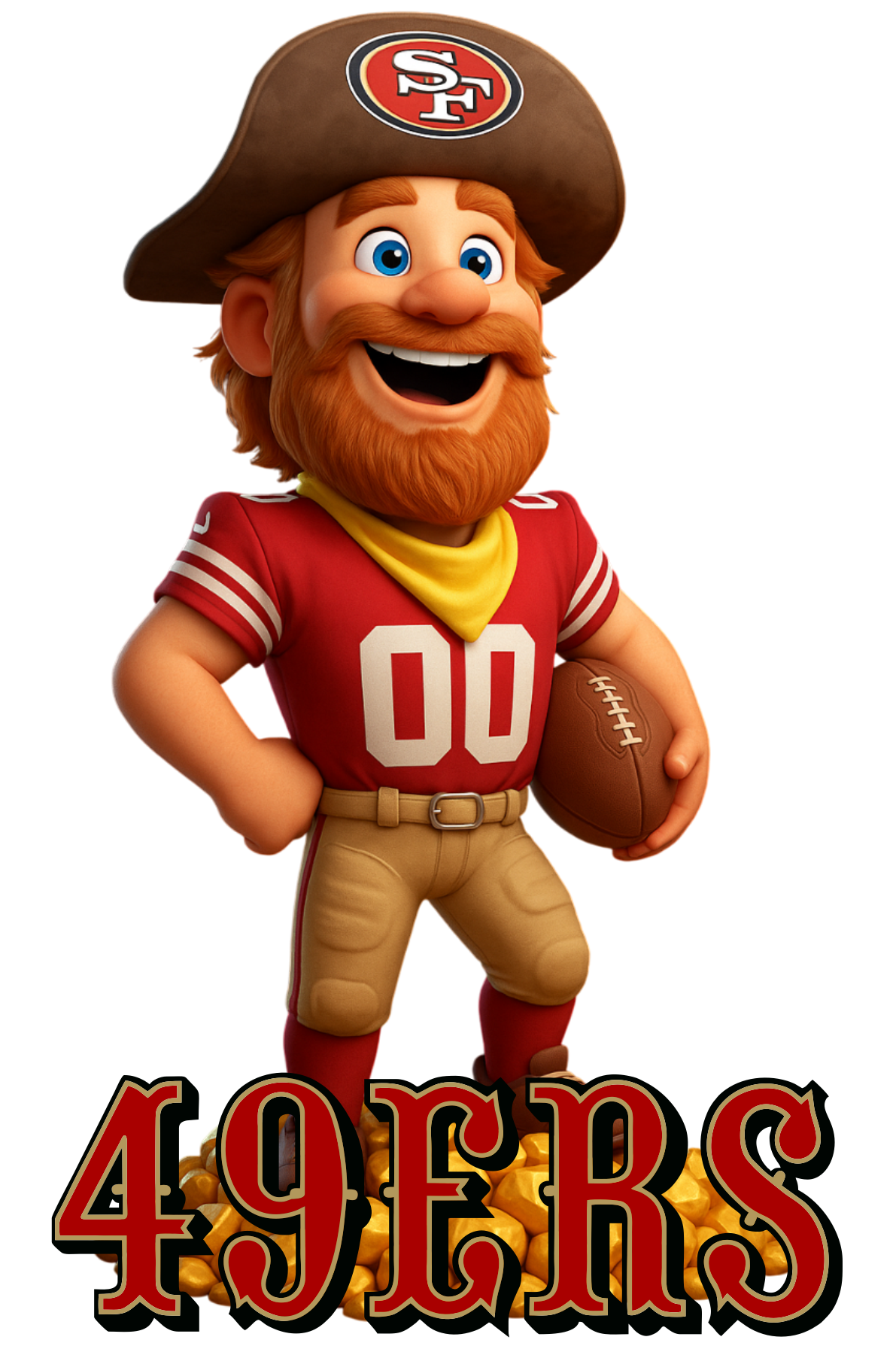 49ers Mascot Short Sleeve Tee