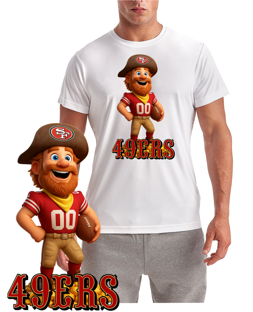 49ers Mascot Short Sleeve Tee