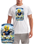 Los Angeles Cartoon Style Short Sleeve T-Shirt