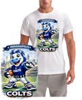 Colts Football Cartoon Short Sleeve T-Shirt