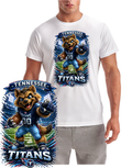 Titans Football Mascot Stadium Short Sleeve T-Shirt