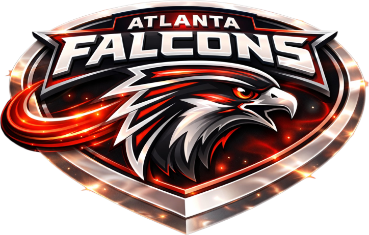 Atlanta Falcons Football Shield Design Short Sleeve T-Shirt