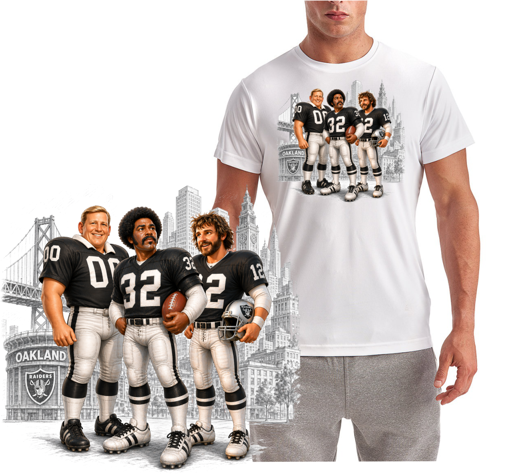 Old Raiders In Town Los Vegas Football Short Sleeve T-Shirt