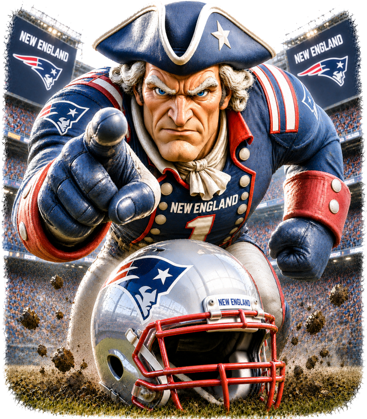 New England Patriot in th House Football Short Sleeve T-Shirt