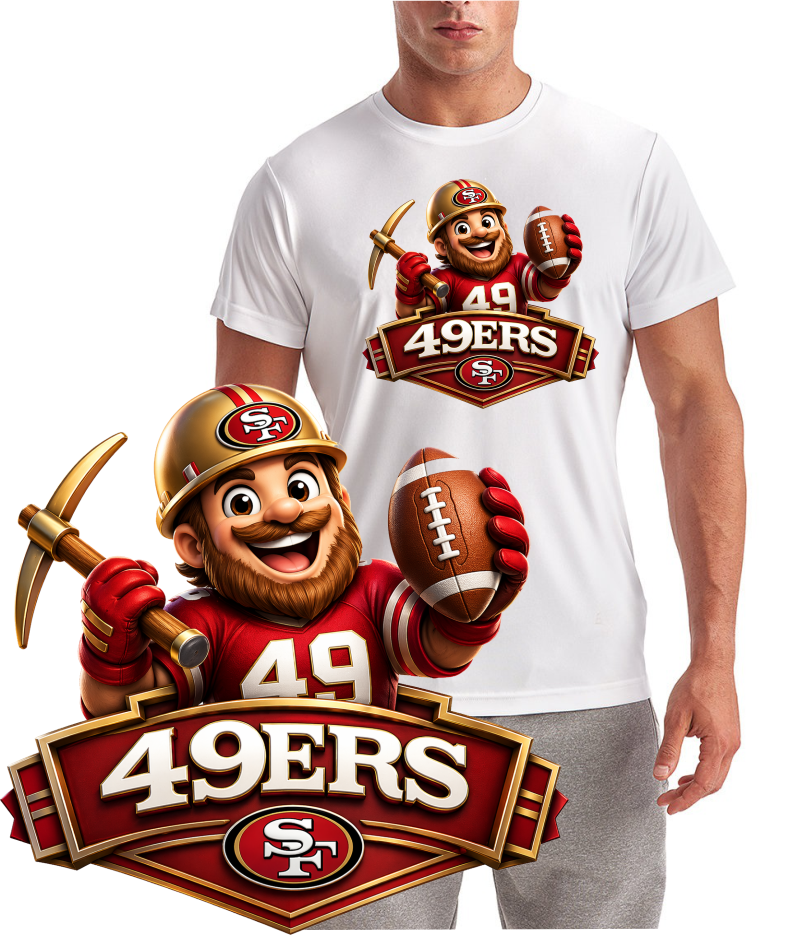 49er with Pick and Ball Short sleeve T-Shirt