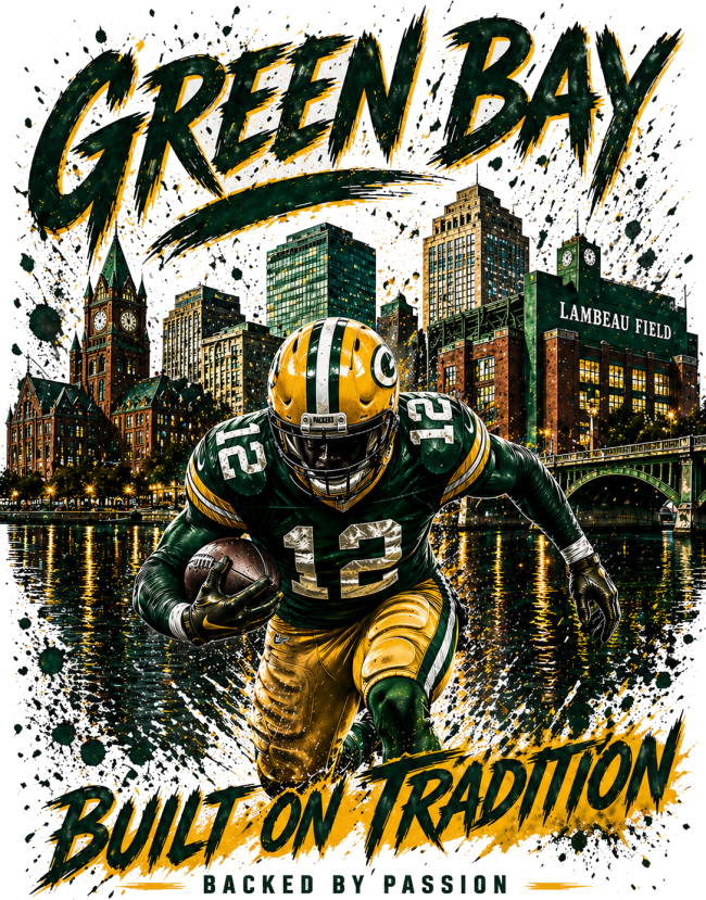 Green Bay Built On Tradition Packers Short Sleeve T-Shirt