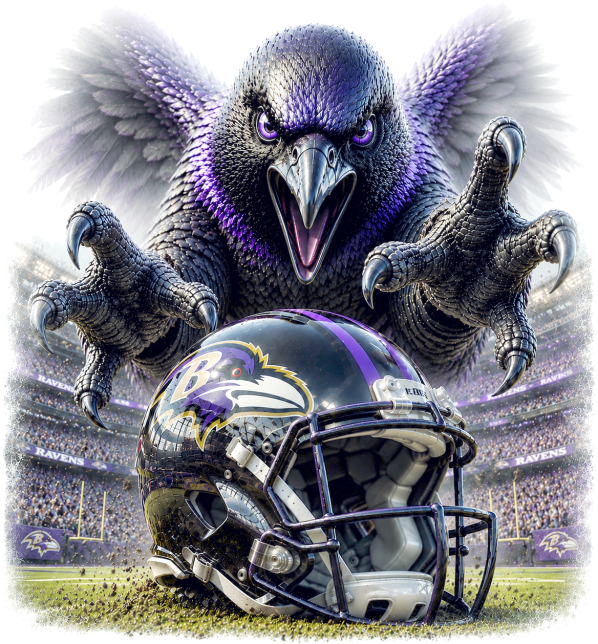 Baltimore Raven In The House Football Short Sleeve T-Shirt