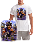 Raven Fan In Baltimore Football Short Sleeve T-Shirt
