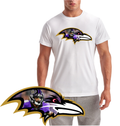 Lamar Raven Head Baltimore Football Short Sleeve T-Shirt