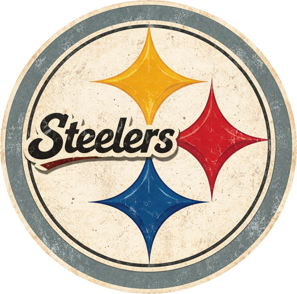 Steelers Antique Football Design Short Sleeve T-Shirt