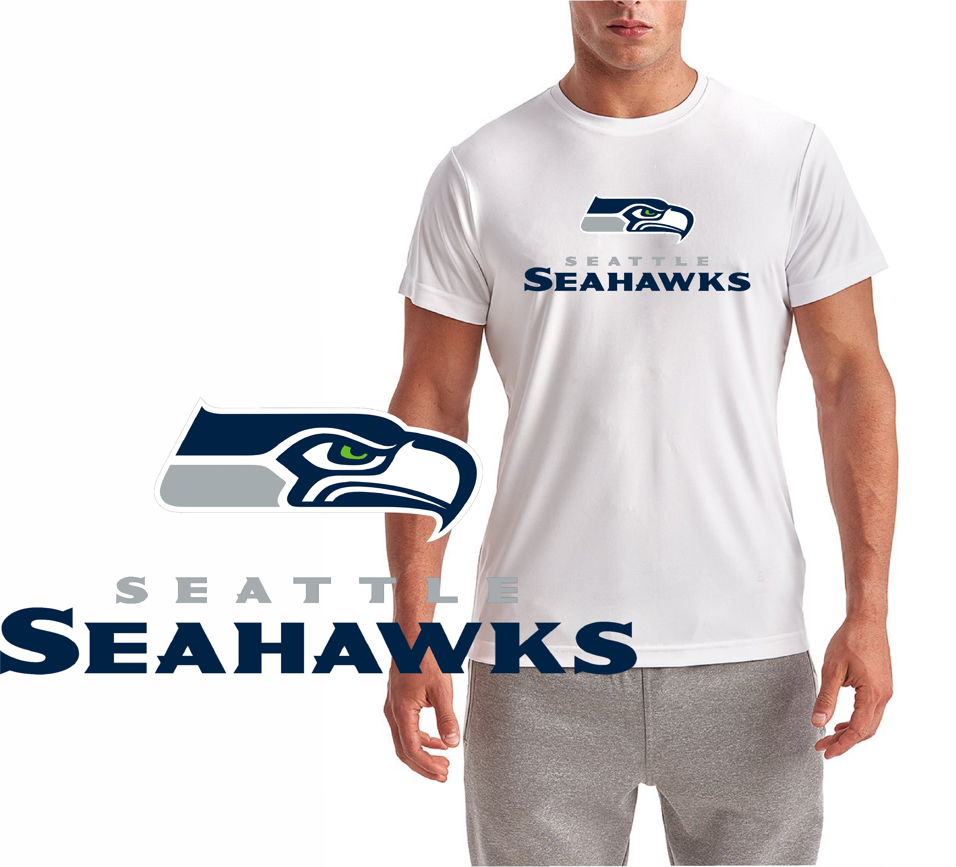 Classic Seahawks Logo Short Sleeve T-Shirt