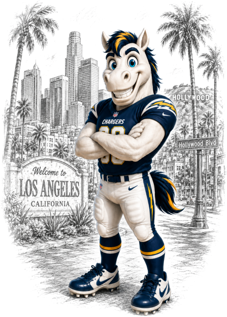 Los Angeles Black & White Downtown Short Sleeve T-Shirt