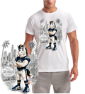 Los Angeles Black & White Downtown Short Sleeve T-Shirt