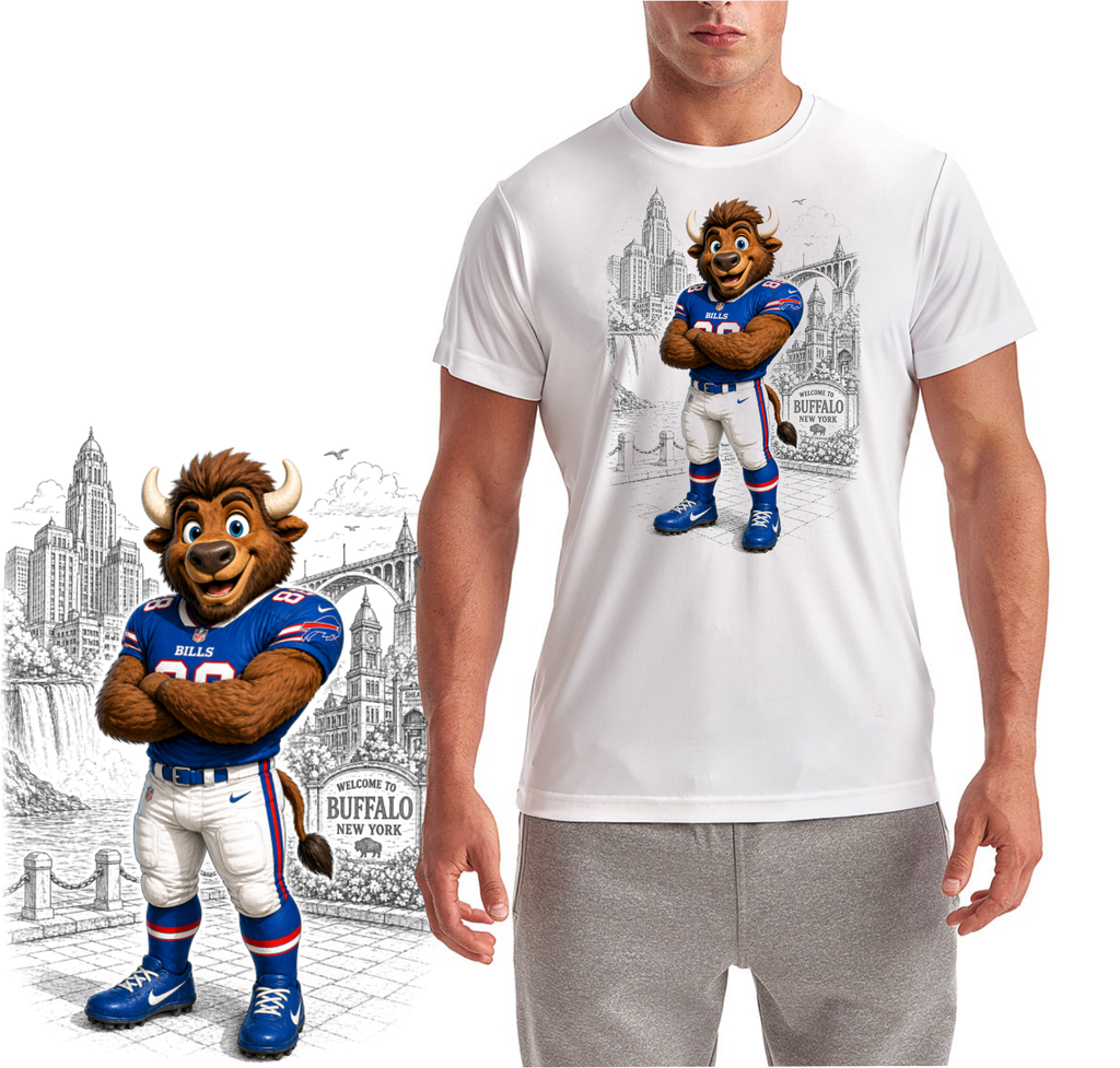 Downtown Bill Mascot Short Sleeve T-Shirt