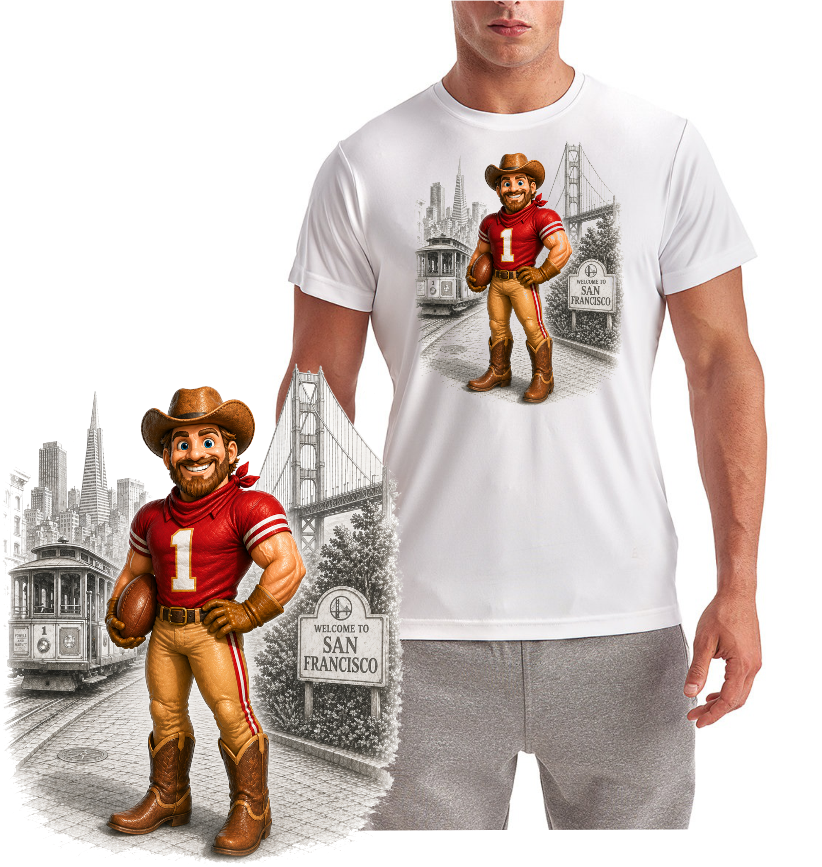 49er Mascot Short Sleeve T-Shirt