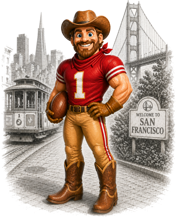 49er Mascot Short Sleeve T-Shirt