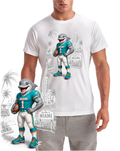 Dolphins Pixar Style Miami Short Sleeve T-Shirt
