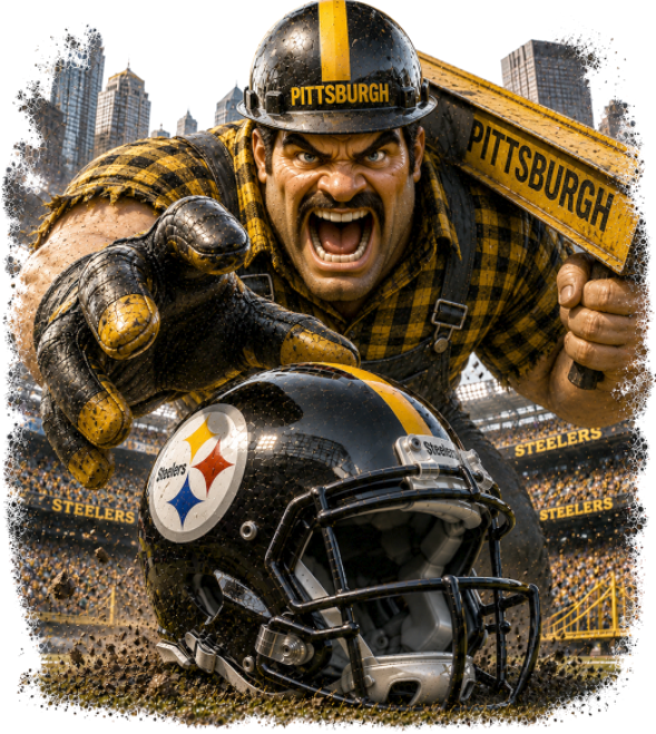 Pittsburgh Steeler Stadium Mascot Short Sleeve T-Shirt