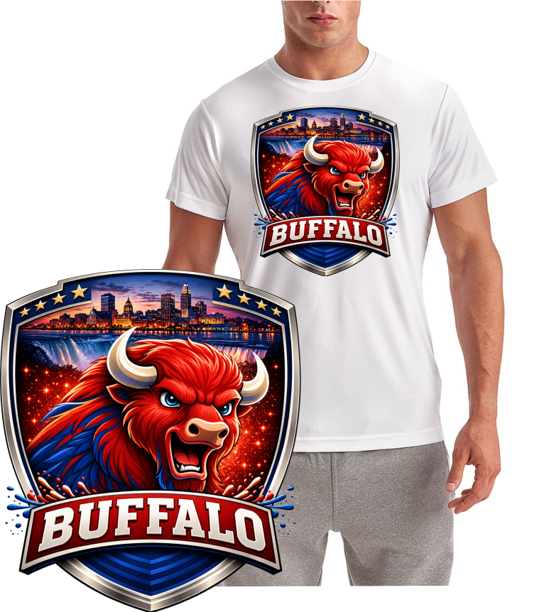 Buffalo No Bills Shield Short Sleeve T-Shirt