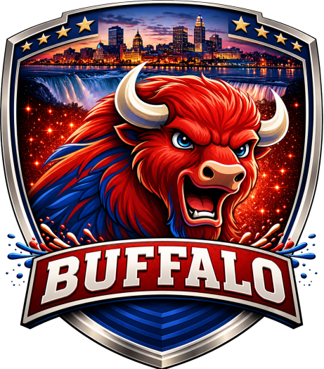 Buffalo No Bills Shield Short Sleeve T-Shirt