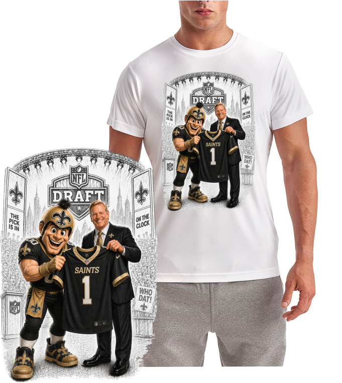New Orlean Saints Daft Day Football Short Sleeve T-Shirt