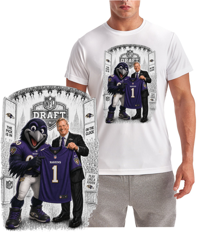 Baltimore Raven Football Draft Day Short Sleeve T-Shirt