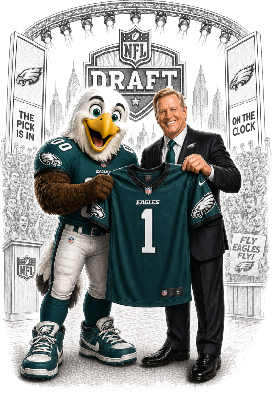Eagles Draft Day Philadelphia Short Sleeve T-Shirt