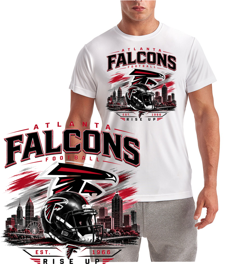 Atlanta Falcons Rise Up Short Sleeve T-Shirt