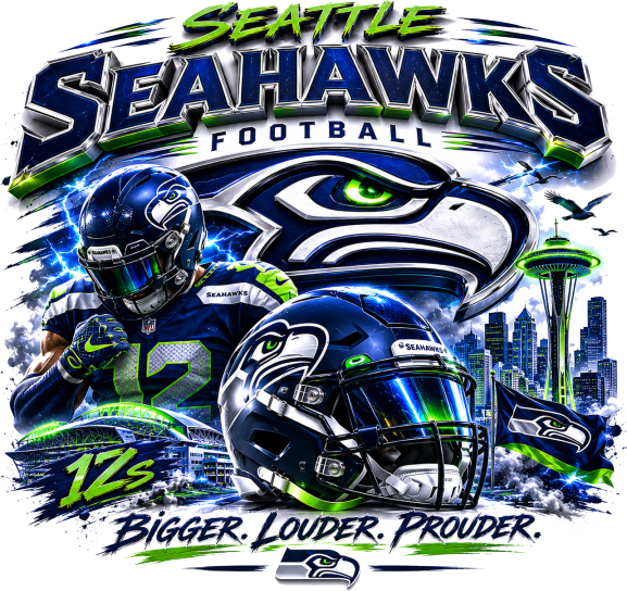 Seattle Seahawk Football Short Sleeve T-Shirt