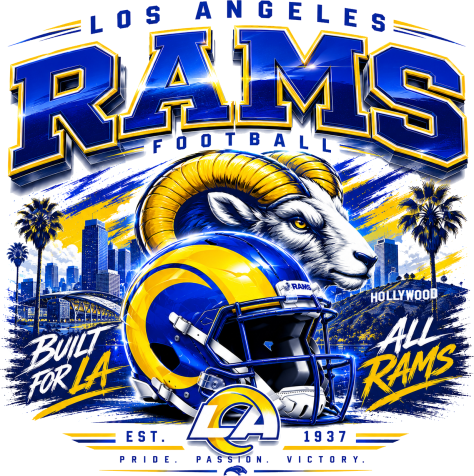 Rams Built for LA Short Sleeve T-Shirt