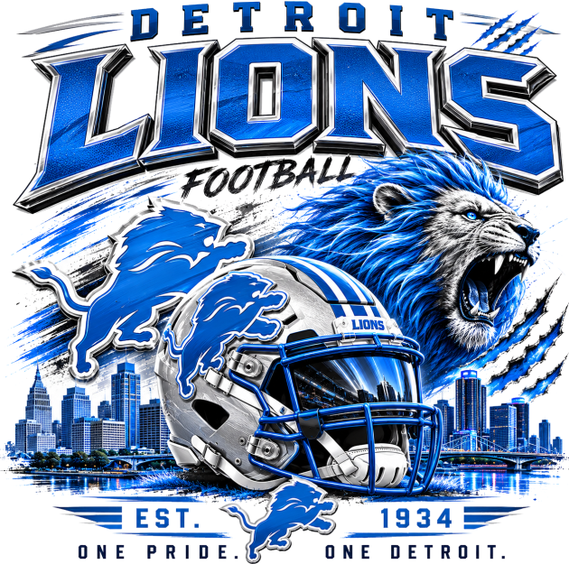 Detroit Lions Town Short Sleeve T-shirt